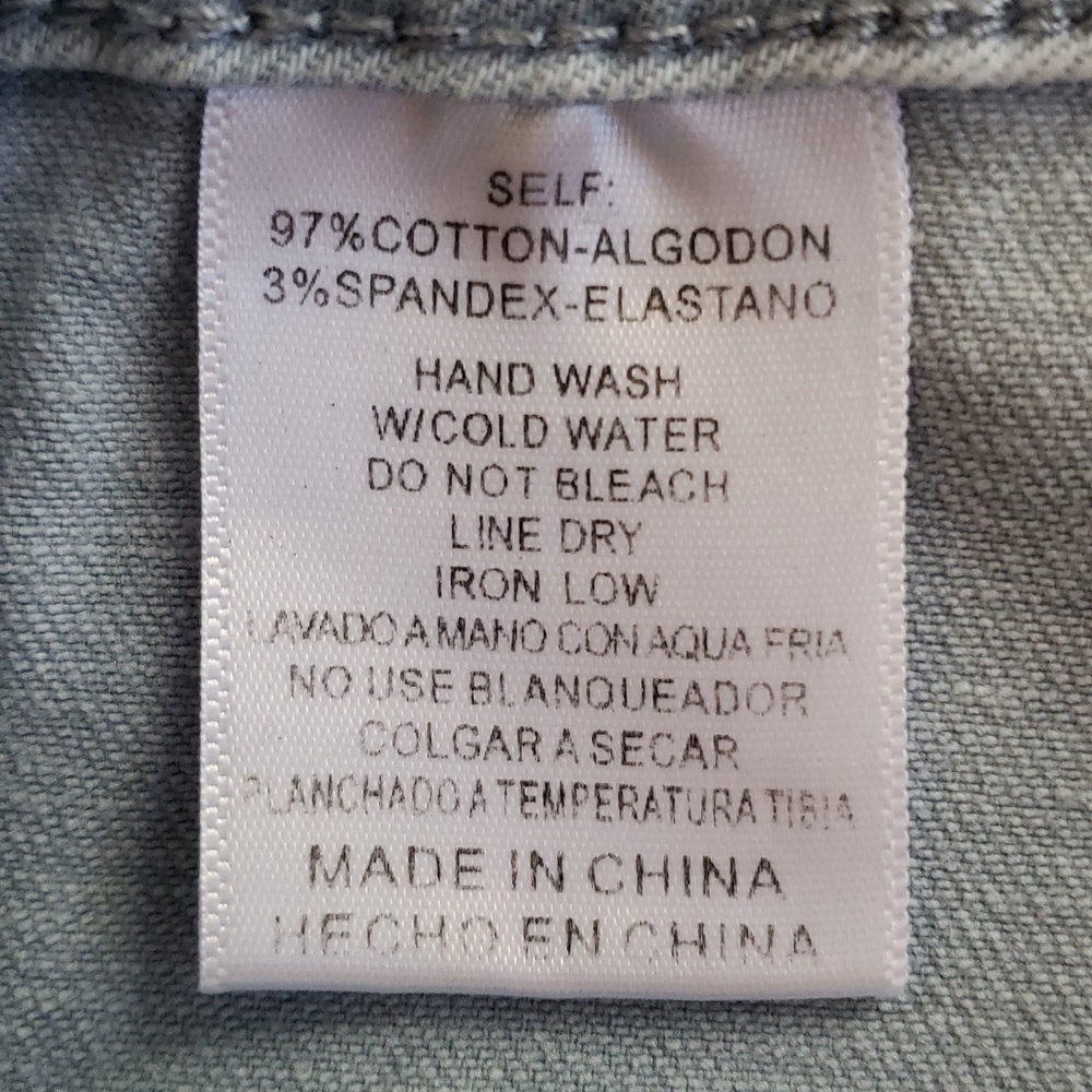 LISTICLE Light Blue Cotton Denim A-line Mini Skirt - Picture 9 of 9